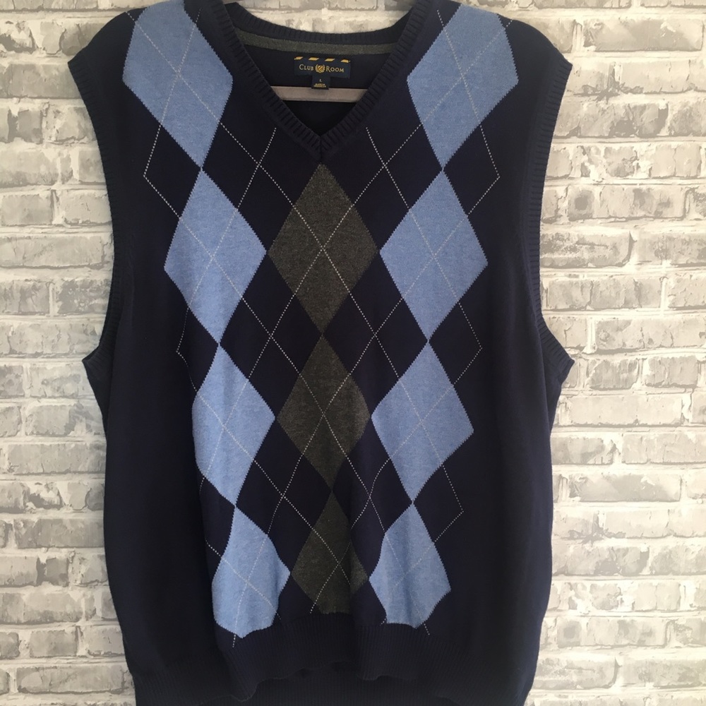 Club Room Sweater Vest Size L.